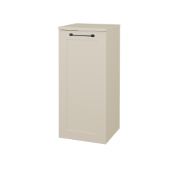 Dřevojas - Nízká skříňka PORTO SND 35 - M19 Cream mat / Úchytka T37 / M19 Cream mat / Levé (568955OL)