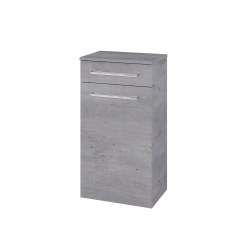 Dřevojas - Nízká skříňka s košem na prádlo DOS SNDKZ 50 - D26 Ontario / Úchytka T04 / D26 Ontario (461515E)