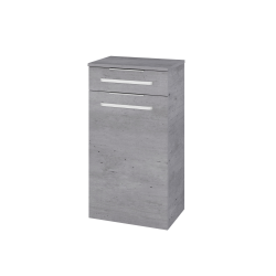 Dřevojas - Nízká skříňka s košem na prádlo DOS SNDKZ 50 - D27 Cognac / Úchytka T05 / D27 Cognac (461508F)