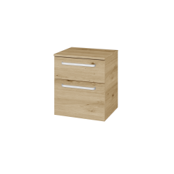 Dřevojas - Nízká skříňka s košem na prádlo DOS SNZ2K  50 - D22 Karamel / Úchytka T01 / D22 Karamel (461904A)