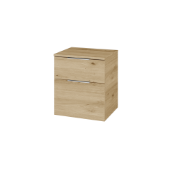 Dřevojas - Nízká skříňka s košem na prádlo DOS SNZ2K  50 - D22 Karamel / Úchytka T05 / D22 Karamel (461904F)