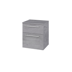 Dřevojas - Nízká skříňka s košem na prádlo DOS SNZ2K  50 - D27 Cognac / Úchytka T03 / D27 Cognac (461850C)