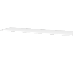 Dřevojas - Odkládací deska ODD 180 (tl. 18 mm) - L01 Bílá vysoký lesk (258313)