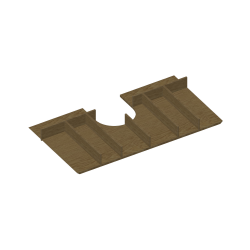 Dřevojas - Pořadač horní zásuvky D 80 - kulatý výřez (002305)