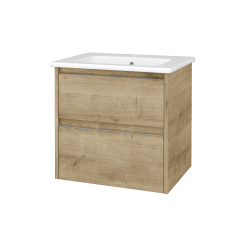 Dřevojas - Skříňka pod umyvadlo BONO SZZ2 60 (umyvadlo Euphoria) - D09 Arlington / Úchytka T34 - nerez / D09 Arlington (748517K)