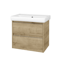 Dřevojas - Skříňka pod umyvadlo BONO SZZ2 70 (umyvadlo Q) - D09 Arlington / Úchytka T34 - nerez / D09 Arlington (759599K)