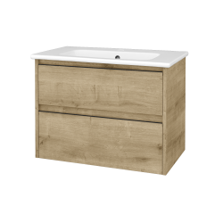 Dřevojas - Skříňka pod umyvadlo BONO SZZ2 80 (umyvadlo Euphoria) - D09 Arlington / Úchytka T33 - černá mat / D09 Arlington (749231J)