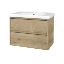 Dřevojas - Skříňka pod umyvadlo BONO SZZ2 80 (umyvadlo Harmonia) - D09 Arlington / Úchytka T33 - černá mat / D09 Arlington (755898J)