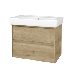 Dřevojas - Skříňka pod umyvadlo BONO SZZ2 80 (umyvadlo Q) - D09 Arlington / Úchytka T34 - nerez / D09 Arlington (760335K)