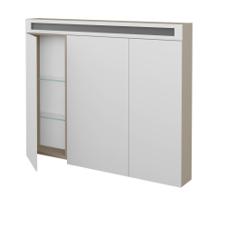 Dřevojas - Třídveřová galerka AIR GA3OE 100 - L04 Béžová vysoký lesk (239657)