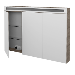 Dřevojas - Třídveřová galerka AIR GA3OE 120 - D03 Cafe (143954)