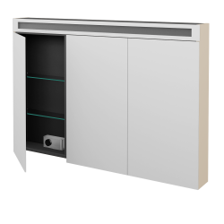 Dřevojas - Třídveřová galerka AIR GA3OE 120 - M19 Cream mat (514099)