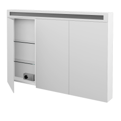 Dřevojas - Třídveřová galerka AIR GA3OE 120 - N01 Bílá lesk (143916)