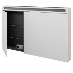 Dřevojas - Třídveřová galerka AIR GA3OE 130 - M19 Cream mat (514150)
