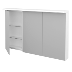 Dřevojas - Třídveřová galerka MAJESTY GA3OE 120 - L01 Bílá vysoký lesk (129552)