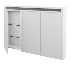 Dřevojas - Třídveřová galerka MAX GA3O 120 - N01 Bílá lesk (158279)