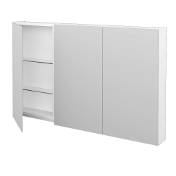 Dřevojas - Třídveřová galerka PREMIUM GA3E 120 - N01 Bílá lesk (49235)