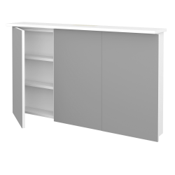 Dřevojas - Třídveřová galerka SANI GA3O 120 - N01 Bílá lesk (134730)