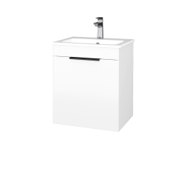 Dřevojas - Umyvadlová skříňka BENEFIT SZD 50 (umyvadlo Altero) - N01 Bílá lesk / Úchytka T07 / N01 Bílá lesk / Levé (403614I)