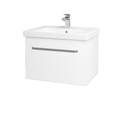 Dřevojas - Umyvadlová skříňka BIG INN SZZ 65 - N01 Bílá lesk / Úchytka T01 / L01 Bílá vysoký lesk (132750A)