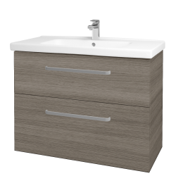 Dřevojas - Umyvadlová skříňka BIG INN SZZ2 100 - D03 Cafe / Úchytka T01 / D03 Cafe (133122A)