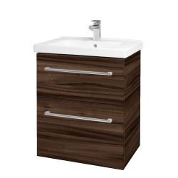 Dřevojas - Umyvadlová skříňka BIG INN SZZ2 65 - D06 Ořech / Úchytka T03 / D06 Ořech (133030C)
