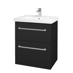 Dřevojas - Umyvadlová skříňka BIG INN SZZ2 65 - L03 Antracit vysoký lesk / Úchytka T03 / L03 Antracit vysoký lesk (121792C)
