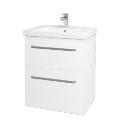 Dřevojas - Umyvadlová skříňka BIG INN SZZ2 65 - M01 Bílá mat / Úchytka T01 / M01 Bílá mat (200404A)