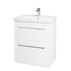 Dřevojas - Umyvadlová skříňka BIG INN SZZ2 65 - M01 Bílá mat / Úchytka T04 / M01 Bílá mat (200404E)