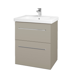 Dřevojas - Umyvadlová skříňka BIG INN SZZ2 65 - M05 Béžová mat / Úchytka T04 / M05 Béžová mat (200411E)