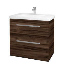Dřevojas - Umyvadlová skříňka BIG INN SZZ2 80 - D06 Ořech / Úchytka T01 / D06 Ořech (133092A)