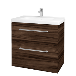 Dřevojas - Umyvadlová skříňka BIG INN SZZ2 80 - D06 Ořech / Úchytka T03 / D06 Ořech (133092C)