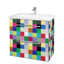 Dřevojas - Umyvadlová skříňka BIG INN SZZ2 80 - Individuální odstín dle RAL/NCS / Úchytka T01 / Individuální odstín dle RAL/NCS (122126A)