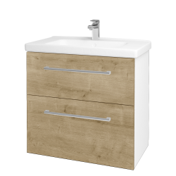 Dřevojas - Umyvadlová skříňka BIG INN SZZ2 80 - N01 Bílá lesk / Úchytka T03 / D09 Arlington (121914C)