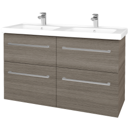 Dřevojas - Umyvadlová skříňka BIG INN SZZ4 125 - D03 Cafe / Úchytka T03 / D03 Cafe (27653C)