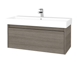 Dřevojas - Umyvadlová skříňka BONO SZZ 100 (umyvadlo Glance) - D03 Cafe / Úchytka T33 - černá mat / D03 Cafe (277659J)