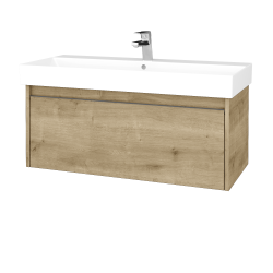 Dřevojas - Umyvadlová skříňka BONO SZZ 100 (umyvadlo Glance) - D09 Arlington / Úchytka T34 - nerez / D09 Arlington (277666K)