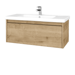 Dřevojas - Umyvadlová skříňka BONO SZZ 100 (umyvadlo Harmonia) - D09 Arlington / Úchytka T33 - černá mat / D09 Arlington (204167J)