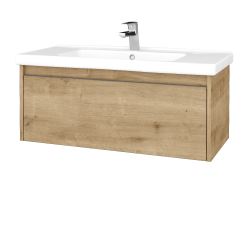 Dřevojas - Umyvadlová skříňka BONO SZZ 100 (umyvadlo Harmonia) - D09 Arlington / Úchytka T34 - nerez / D09 Arlington (204167K)