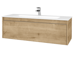 Dřevojas - Umyvadlová skříňka BONO SZZ 120 (umyvadlo Pura) - D09 Arlington / Úchytka T34 - nerez / D09 Arlington (402297K)