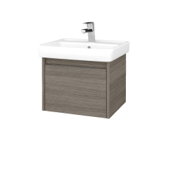 Dřevojas - Umyvadlová skříňka BONO SZZ 55 (umyvadlo Q) - D03 Cafe / Úchytka T34 - nerez / D03 Cafe (203078K)