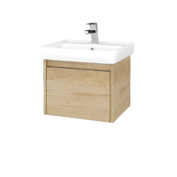 Dřevojas - Umyvadlová skříňka BONO SZZ 55 (umyvadlo Q) - D15 Nebraska / Úchytka T34 - nerez / D15 Nebraska (203092K)