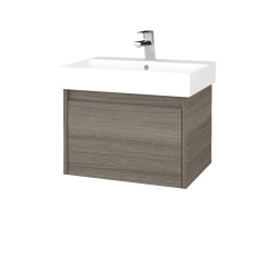 Dřevojas - Umyvadlová skříňka BONO SZZ 60 (umyvadlo Glance) - D03 Cafe / Úchytka T34 - nerez / D03 Cafe (277383K)