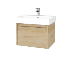 Dřevojas - Umyvadlová skříňka BONO SZZ 60 (umyvadlo Glance) - D15 Nebraska / Úchytka T34 / D15 Nebraska (277406K)