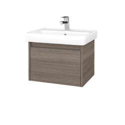 Dřevojas - Umyvadlová skříňka BONO SZZ 60 (umyvadlo Q) - D03 Cafe / Úchytka T34 / D03 Cafe (203160K)