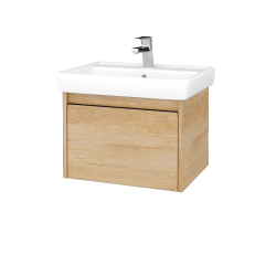 Dřevojas - Umyvadlová skříňka BONO SZZ 60 (umyvadlo Q) - D15 Nebraska / Úchytka T33 - černá mat / D15 Nebraska (203184J)