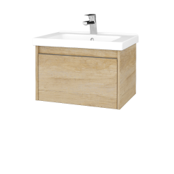 Dřevojas - Umyvadlová skříňka BONO SZZ 65 (umyvadlo Harmonia) - D15 Nebraska / Úchytka T34 - nerez / D15 Nebraska (203993K)