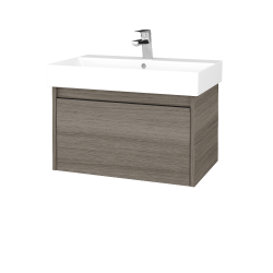 Dřevojas - Umyvadlová skříňka BONO SZZ 70 (umyvadlo Glance) - D03 Cafe / Úchytka T33 - černá mat / D03 Cafe (277475J)