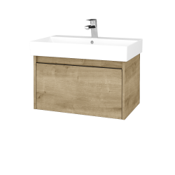 Dřevojas - Umyvadlová skříňka BONO SZZ 70 (umyvadlo Glance) - D09 Arlington / Úchytka T33 - černá mat / D09 Arlington (277482J)