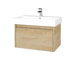 Dřevojas - Umyvadlová skříňka BONO SZZ 70 (umyvadlo Glance) - D15 Nebraska / Úchytka T34 - nerez / D15 Nebraska (277499K)